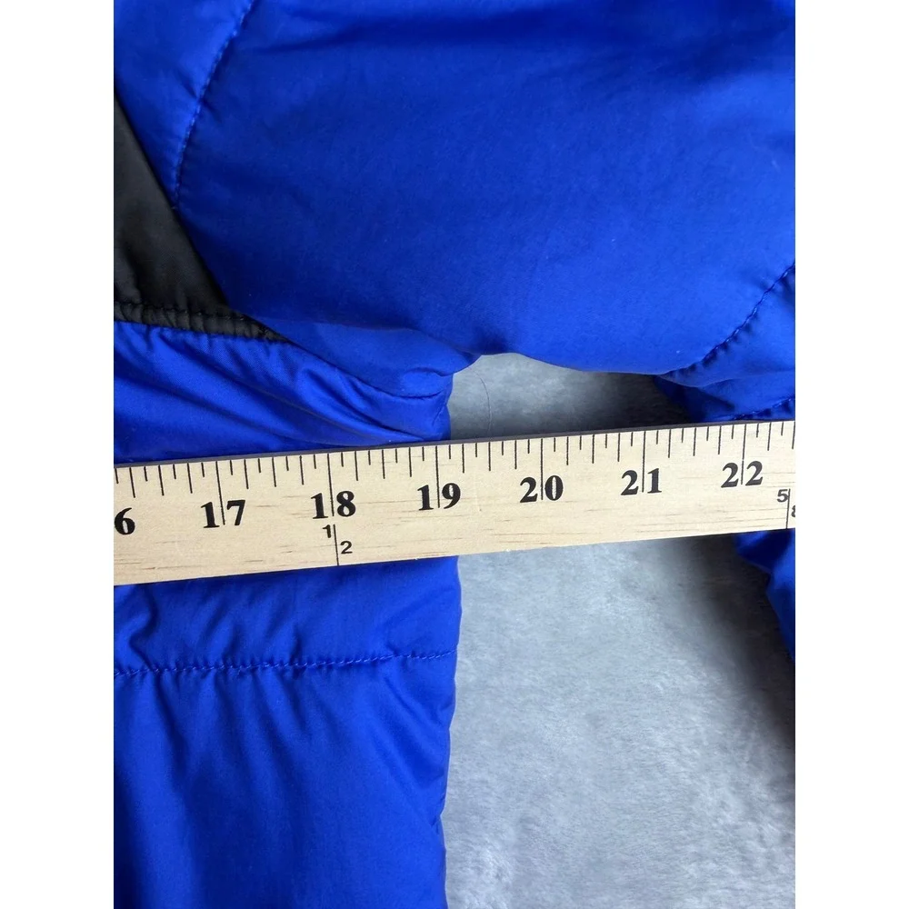 THE NORTH FACE Reversible Jacket Boys XL 18 20 Blue Black Sherpa Puffer